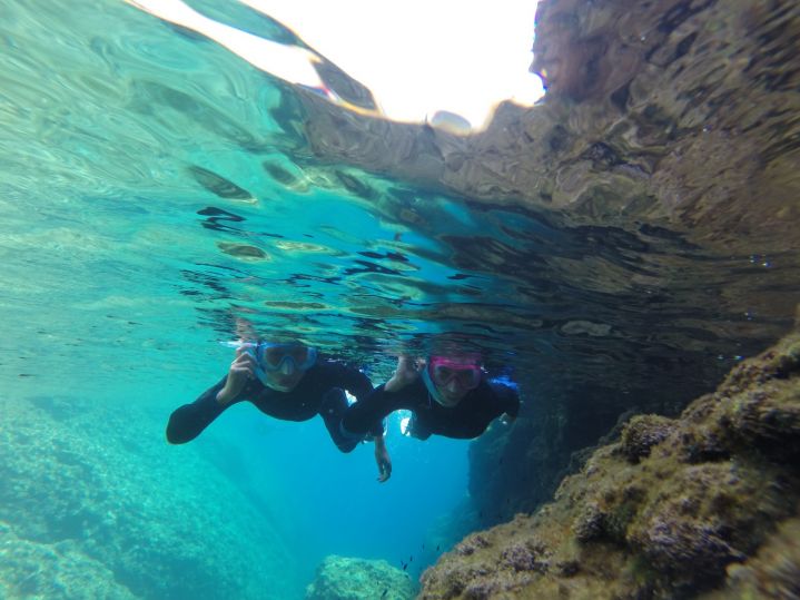 freediving with children